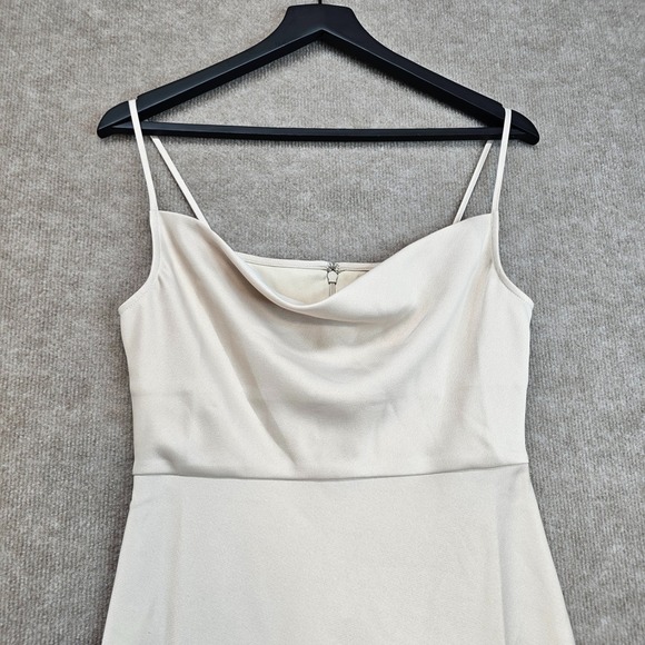 NWT BHLDN Cali Satin Charmeuse Midi Dress in "Oyster" Size Medium 6 - Picture 7 of 16